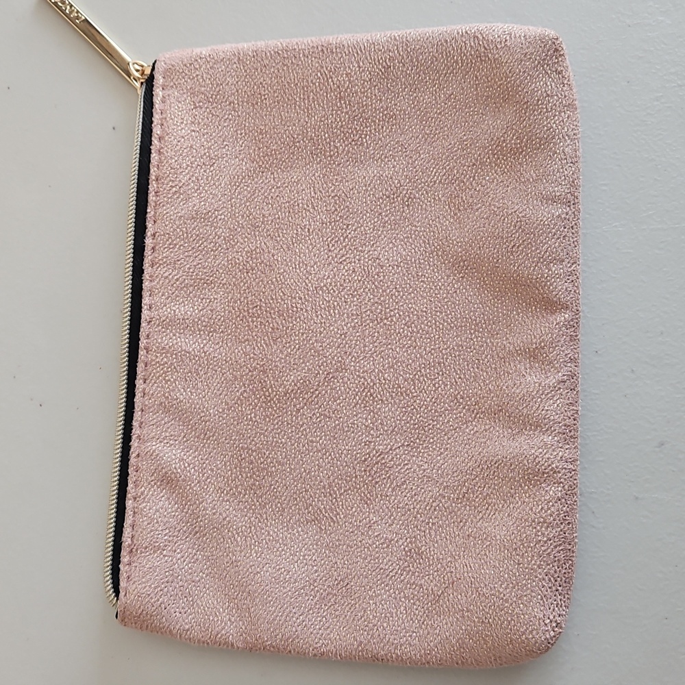 Lancome Pink With Gold Shimmer Makeup Bag